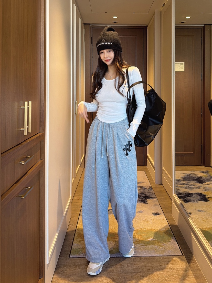 CLOTH韓國直郵女裝新款熱賣推薦26春夏職業時尚休閑褲褶裥CLOTH休閑褲