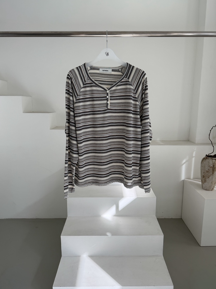 OATMEAL韓國東大門直郵女裝新品熱賣人氣26春夏推薦長袖T恤OATMEAL長袖T恤圖色3