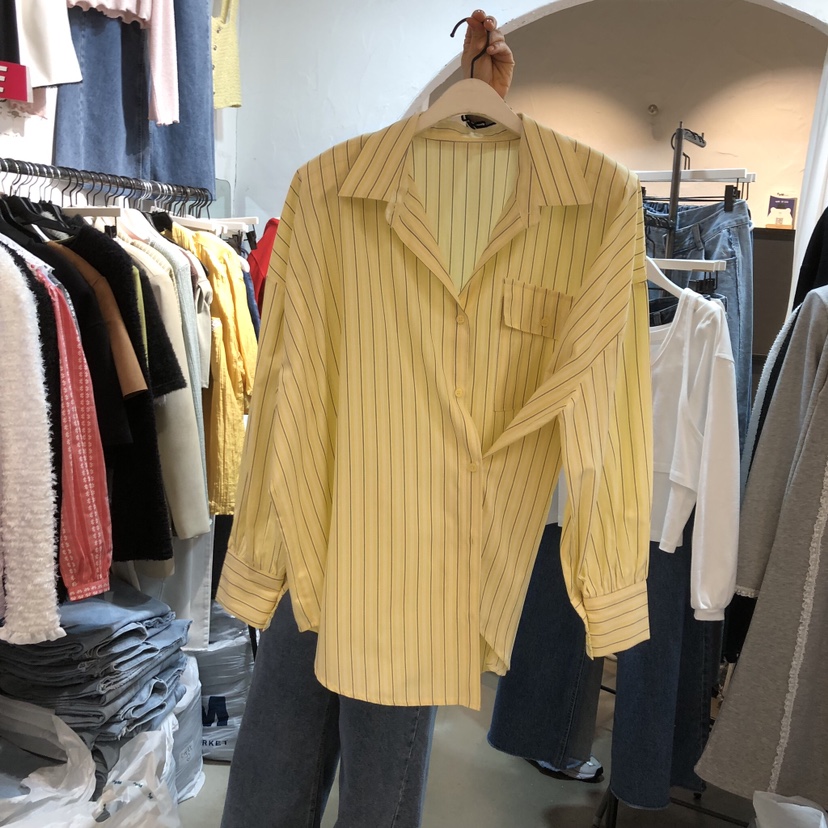 OZ韓國直郵實拍女士新品休閑熱賣時尚人氣襯衫蕾絲衫口袋OZ.ounce襯衫/蕾絲衫圖色2