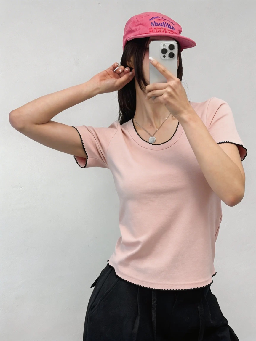 IAAN韓國直郵實拍女裝新款推薦26春夏熱賣職業休閑時尚T恤iaAnT恤