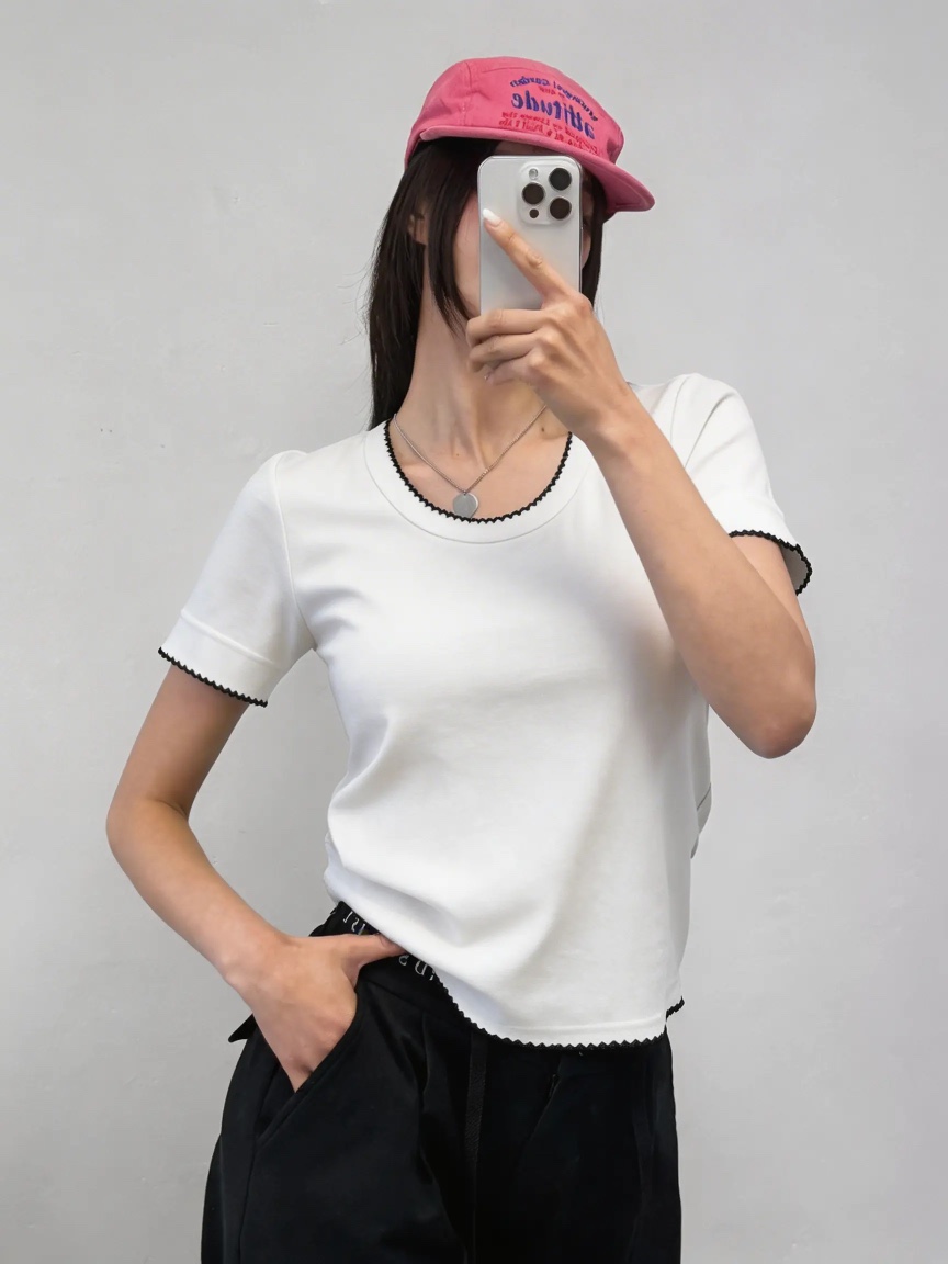 IAAN韓國直郵實拍女裝新款推薦26春夏熱賣職業休閑時尚T恤iaAnT恤