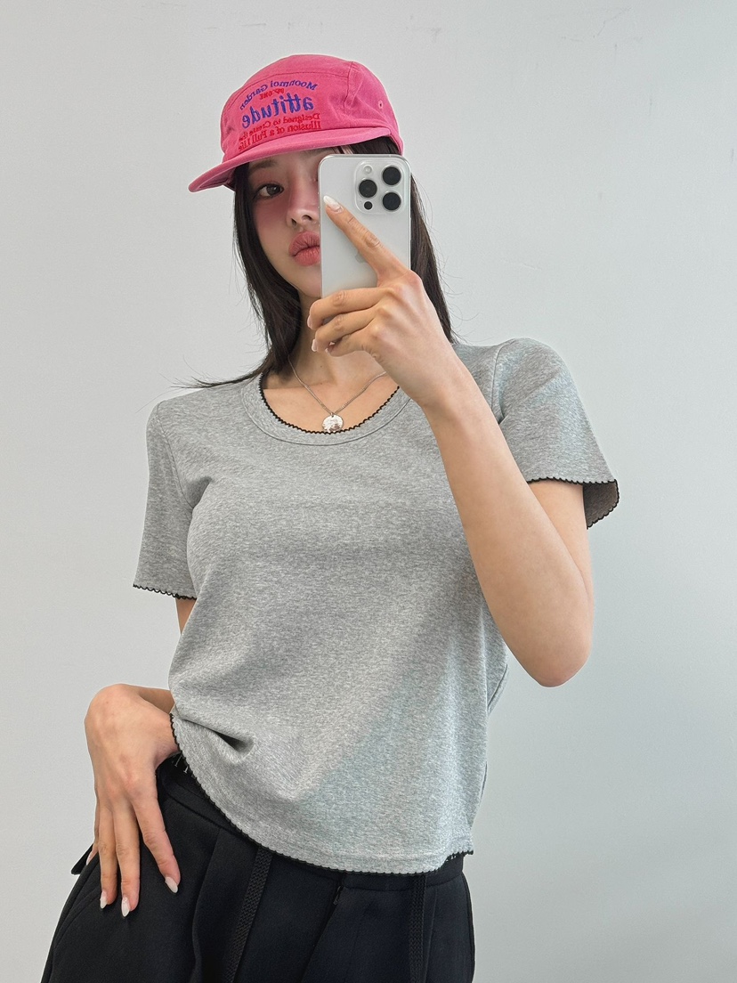 IAAN韓國直郵實拍女裝新款推薦26春夏熱賣職業休閑時尚T恤iaAnT恤