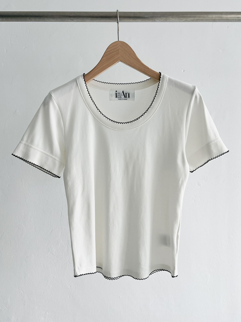 IAAN韓國直郵實拍女裝新款推薦26春夏熱賣職業休閑時尚T恤iaAnT恤圖色1