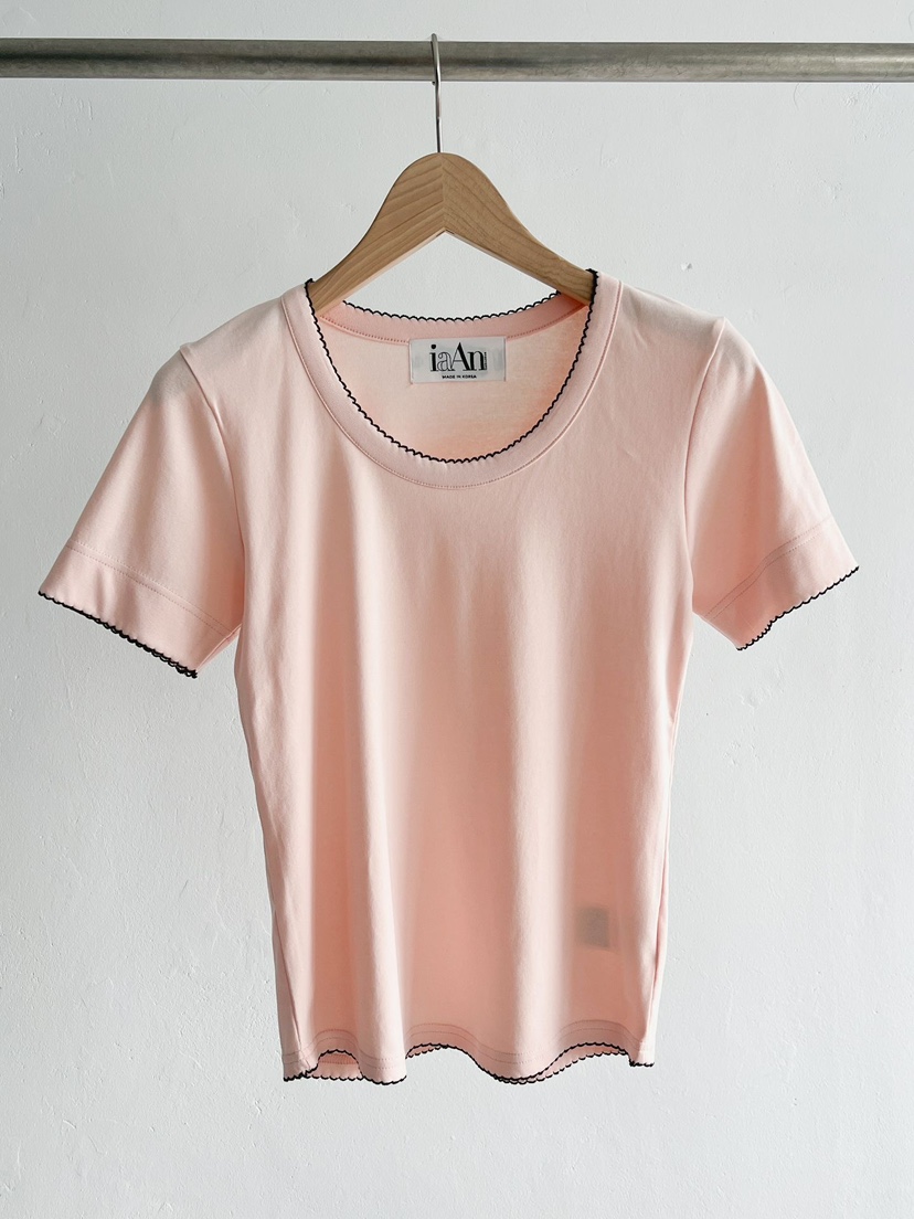IAAN韓國直郵實拍女裝新款推薦26春夏熱賣職業休閑時尚T恤iaAnT恤圖色2
