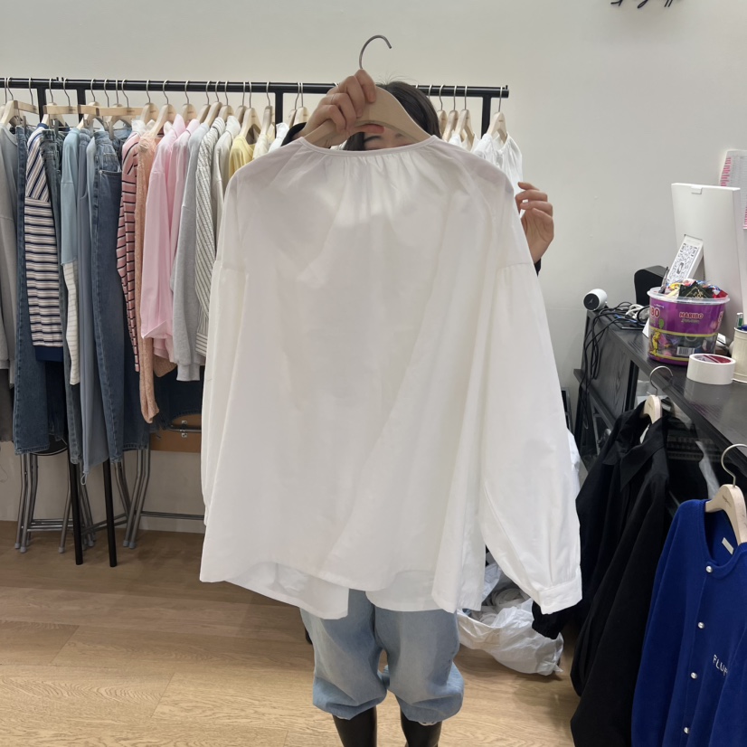 SPAGHETTI韓國東大門代購女士新品熱賣職業襯衫蕾絲衫褶裥spaghetti襯衫/蕾絲衫