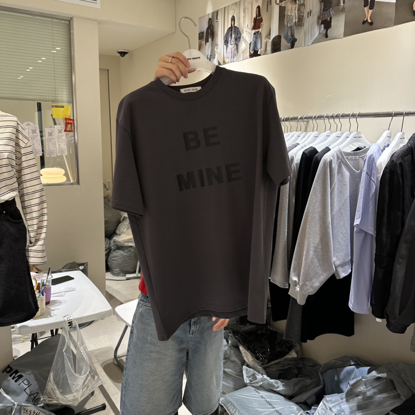 MOREMORE韓國直郵實拍女士新款26春夏休閑推薦人氣時尚T恤more moreT恤圖色3