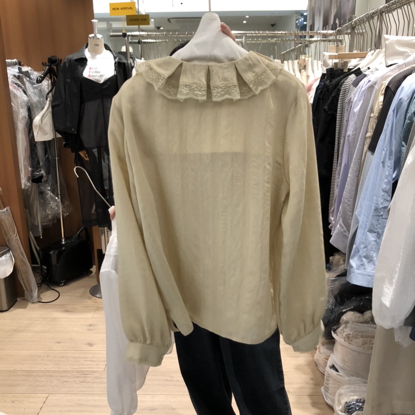 OGI韓國東大門代購女裝新品職業人氣26春夏推薦襯衫蕾絲衫FLat OGI襯衫/蕾絲衫