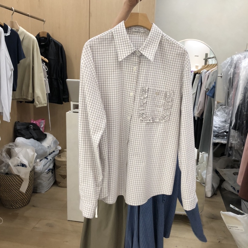 VILLABUTTON韓國直郵實拍女裝新品26春夏人氣推薦襯衫蕾絲衫VILLABUTTON襯衫/蕾絲衫圖色2