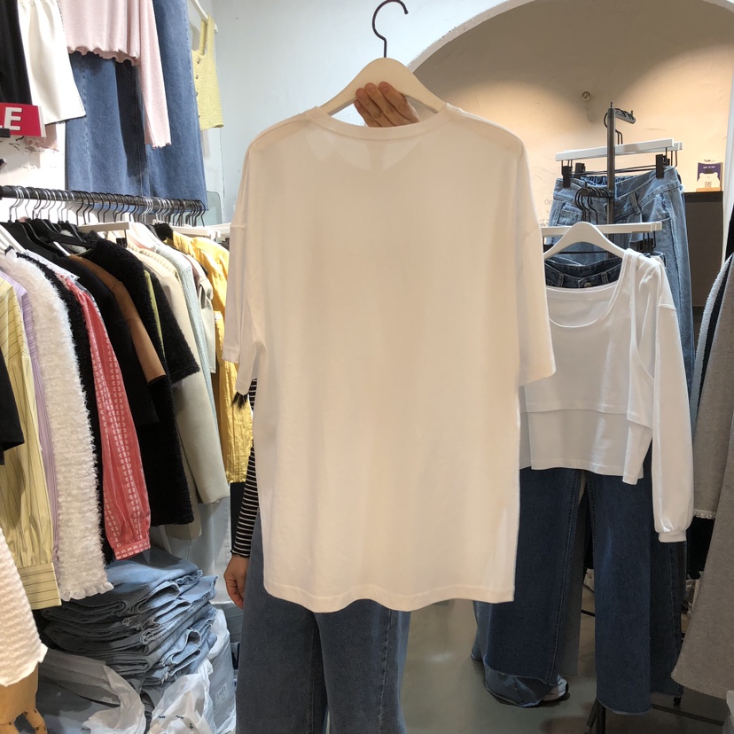 OZ韓國直郵女士新款時尚熱賣推薦休閑人氣職業26春夏T恤OZ.ounceT恤