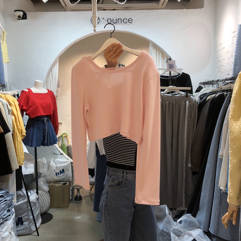 OZ韓國直郵女士新品26春夏休閑推薦熱賣時尚職業人氣長袖T恤OZ.ounce長袖T恤