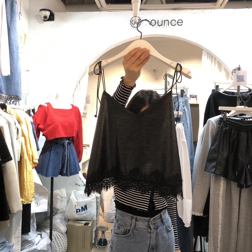 OZ韓國代購女士新款推薦職業休閑熱賣時尚人氣吊帶背心蕾絲OZ.ounce吊帶/背心