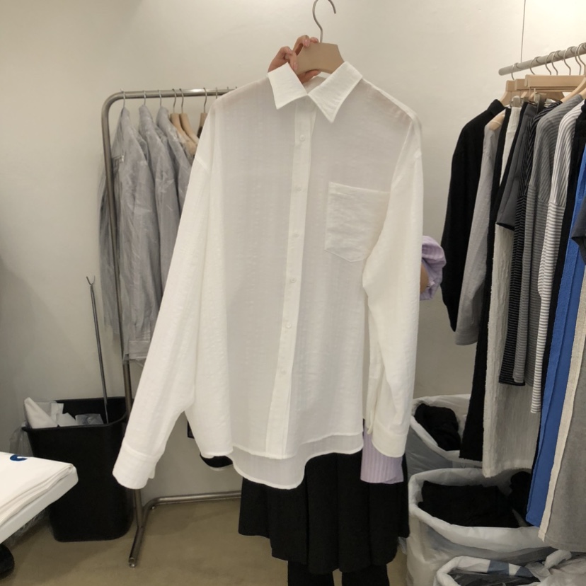 MUNSELL韓國直郵女裝新品熱賣時尚推薦休閑26春夏襯衫蕾絲衫MUNSELL襯衫/蕾絲衫圖色2