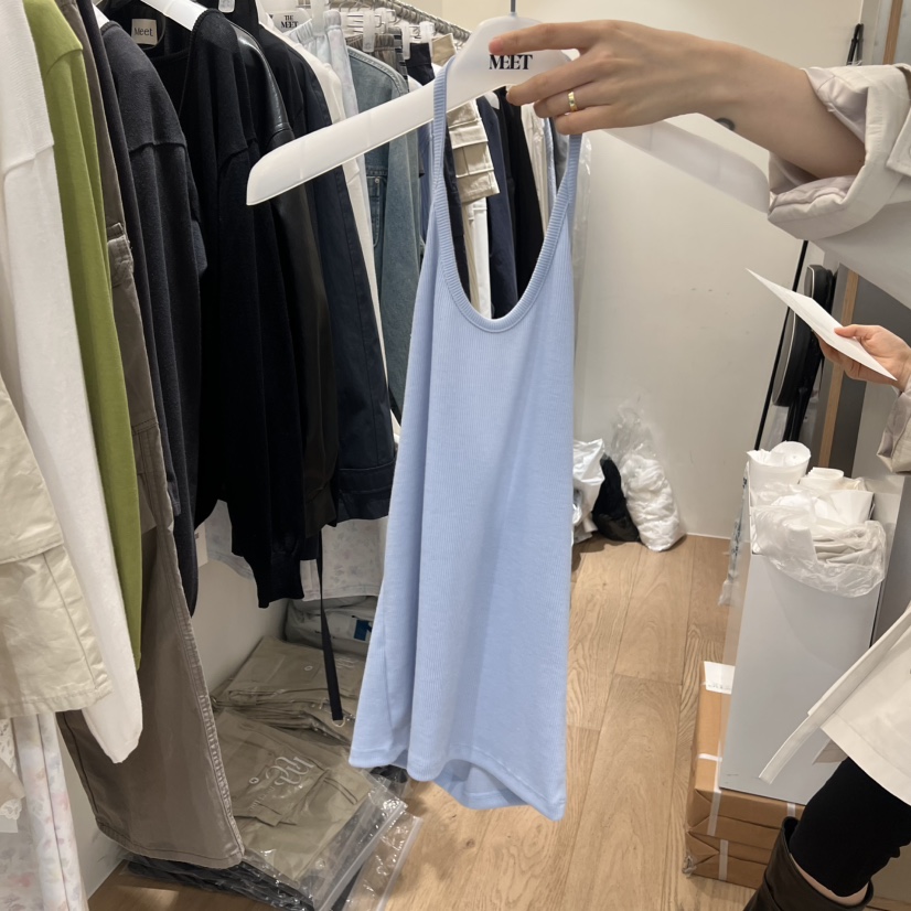 MEET ME韓國代購女士新款職業時尚熱賣吊帶背心不含內搭MEET ME吊帶/背心圖色1