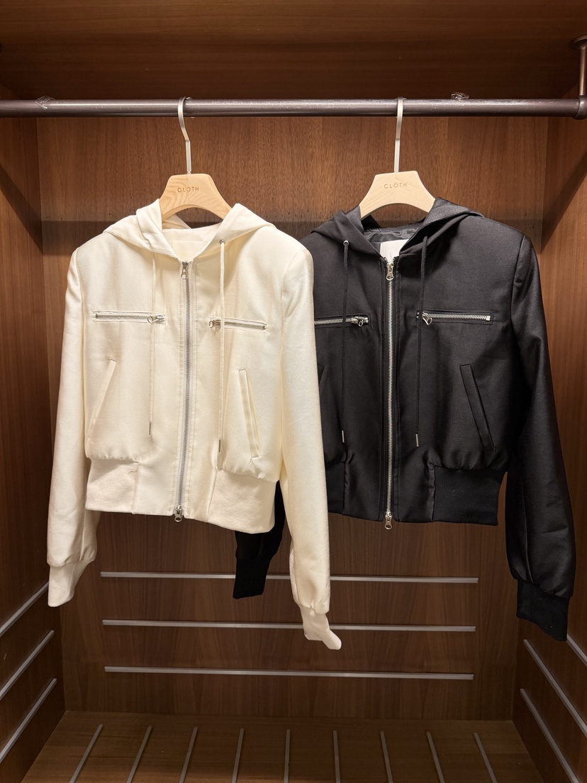 CLOTH韓國東大門直郵女裝新款職業26春夏熱賣休閑夾克連帽CLOTH夾克