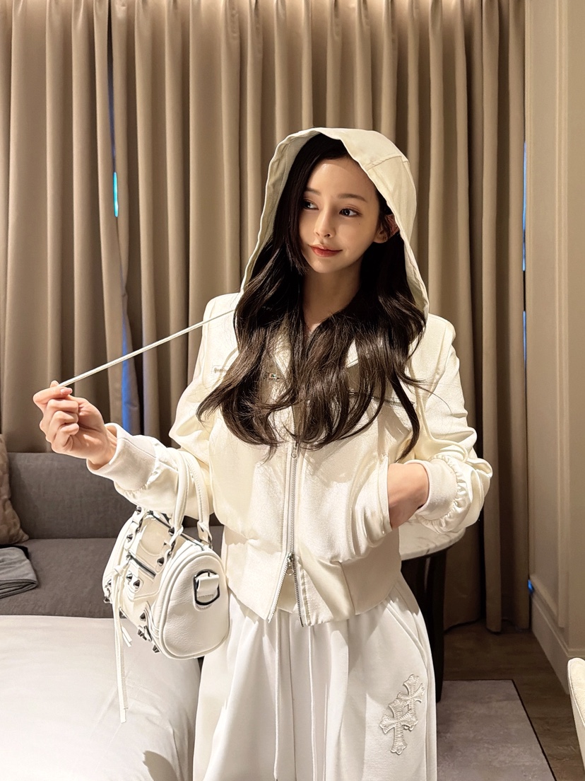 CLOTH韓國東大門直郵女裝新款職業26春夏熱賣休閑夾克連帽CLOTH夾克