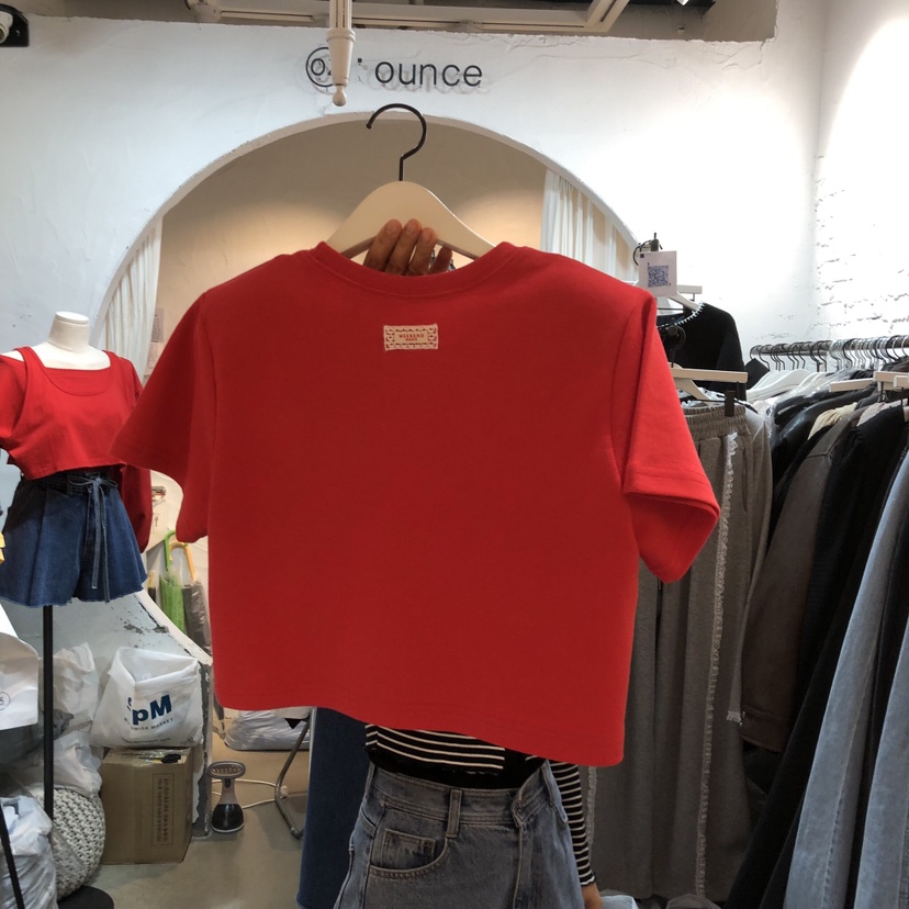 OZ韓國直郵女裝新款熱賣時尚休閑職業人氣推薦26春夏T恤蕾絲OZ.ounceT恤