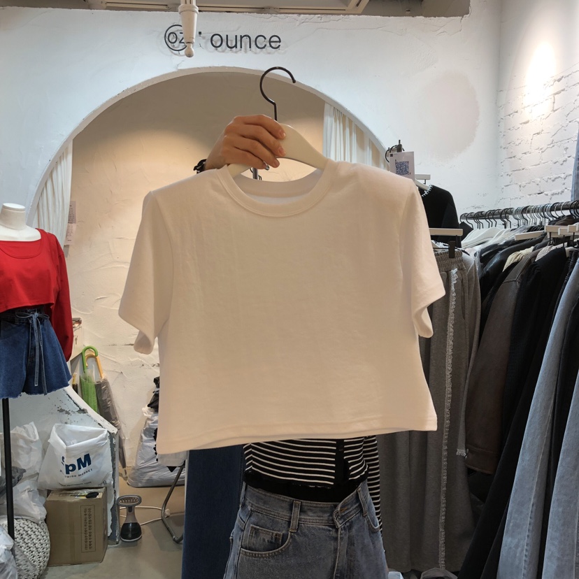 OZ韓國直郵女裝新款熱賣時尚休閑職業人氣推薦26春夏T恤蕾絲OZ.ounceT恤圖色2