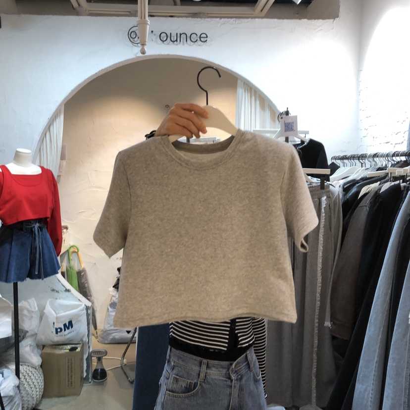 OZ韓國直郵女裝新款熱賣時尚休閑職業人氣推薦26春夏T恤蕾絲OZ.ounceT恤圖色3