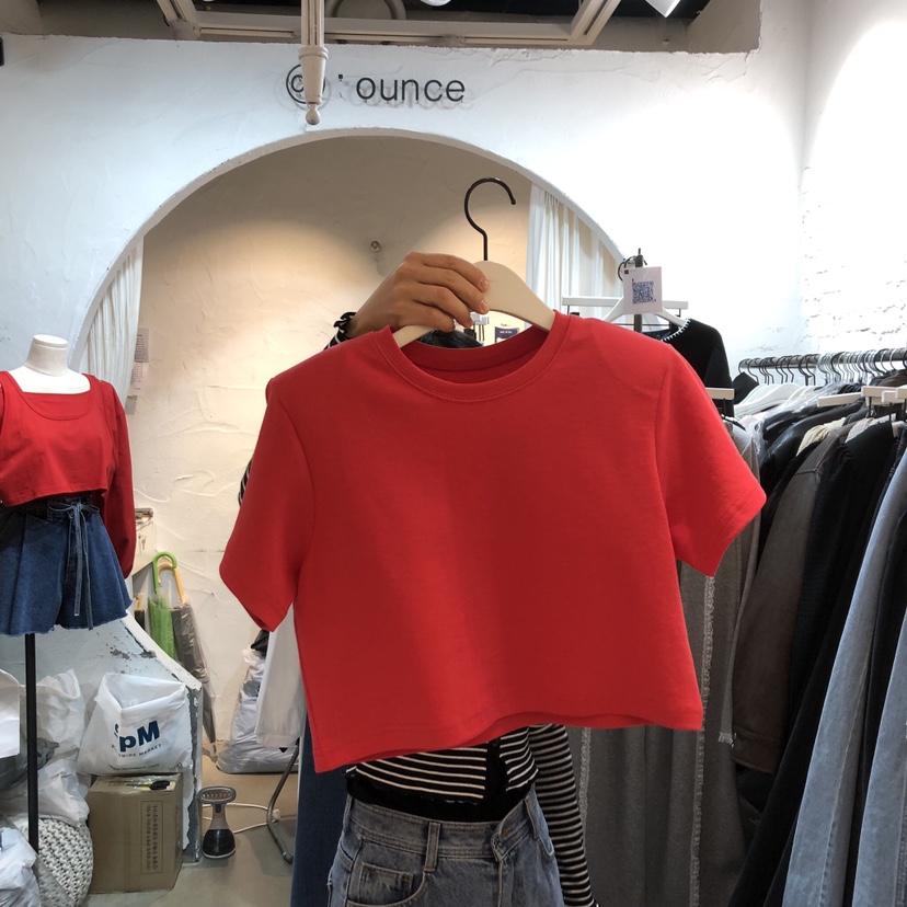 OZ韓國直郵女裝新款熱賣時尚休閑職業人氣推薦26春夏T恤蕾絲OZ.ounceT恤圖色4