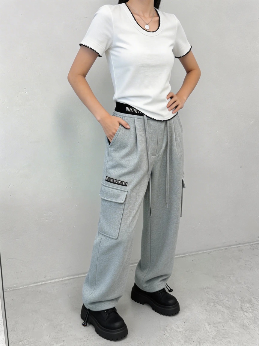 IAAN韓國直郵實拍女士新品熱賣時尚推薦人氣26春夏休閑褲iaAn休閑褲