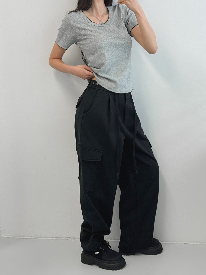 IAAN韓國直郵實拍女士新品熱賣時尚推薦人氣26春夏休閑褲iaAn休閑褲