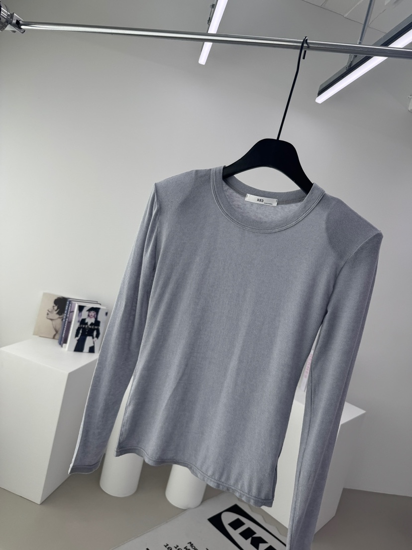 RED-A韓國直郵實拍女裝新款時尚職業推薦休閑人氣長袖T恤RED-A長袖T恤圖色2