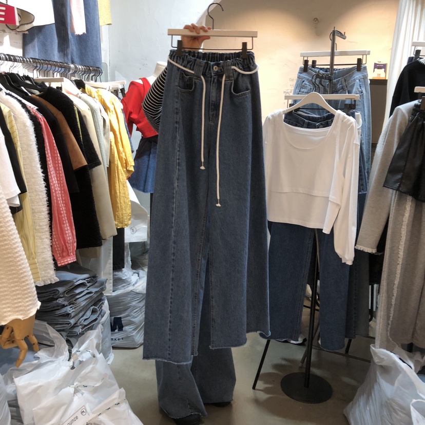 OZ韓國代購女裝新款時尚熱賣職業休閑26春夏推薦人氣牛仔褲OZ.ounce牛仔褲圖色2