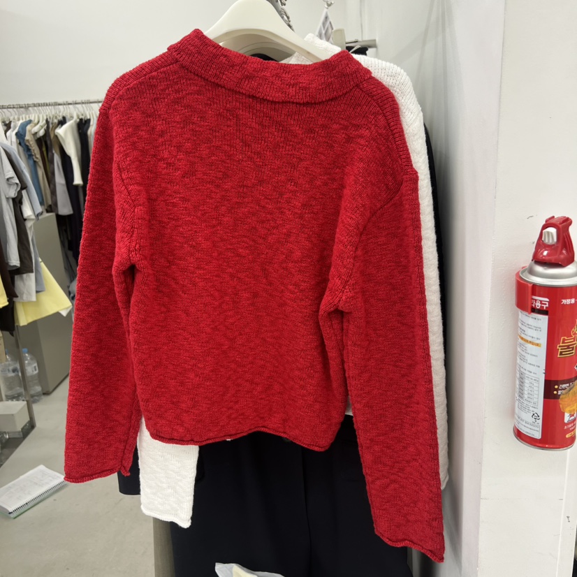 BREATHE韓國直郵實拍女裝新品時尚休閑26春夏推薦針織衫復古BREATHE針織衫