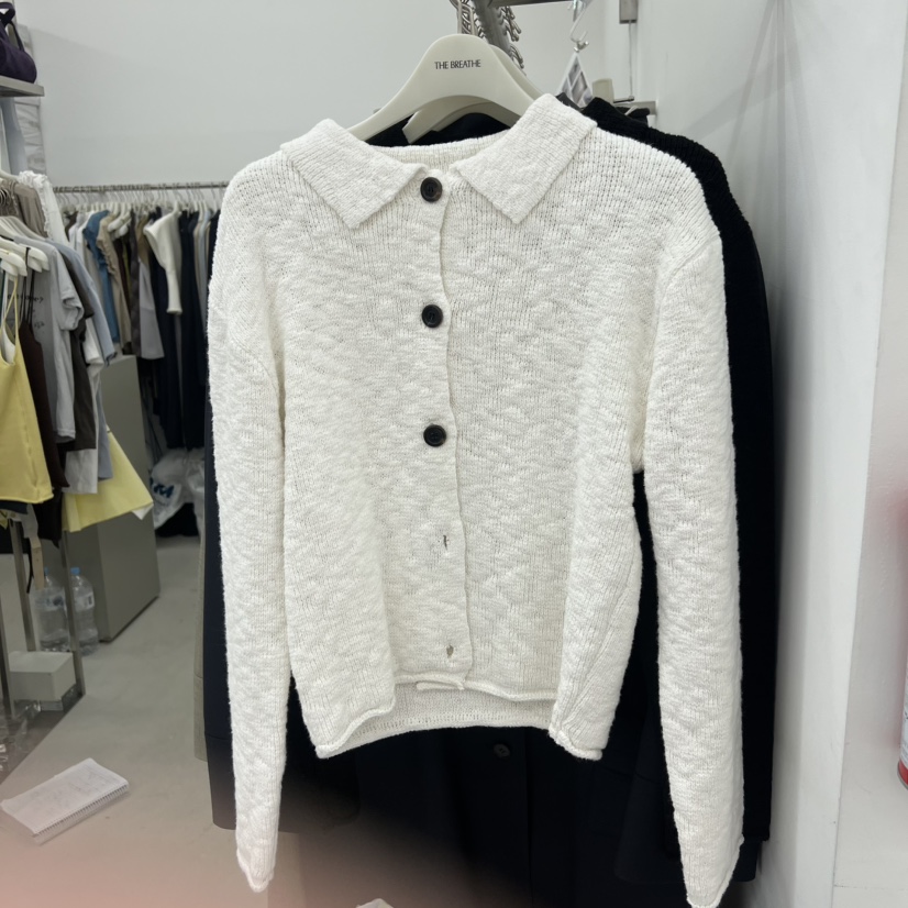 BREATHE韓國直郵實拍女裝新品時尚休閑26春夏推薦針織衫復古BREATHE針織衫圖色2