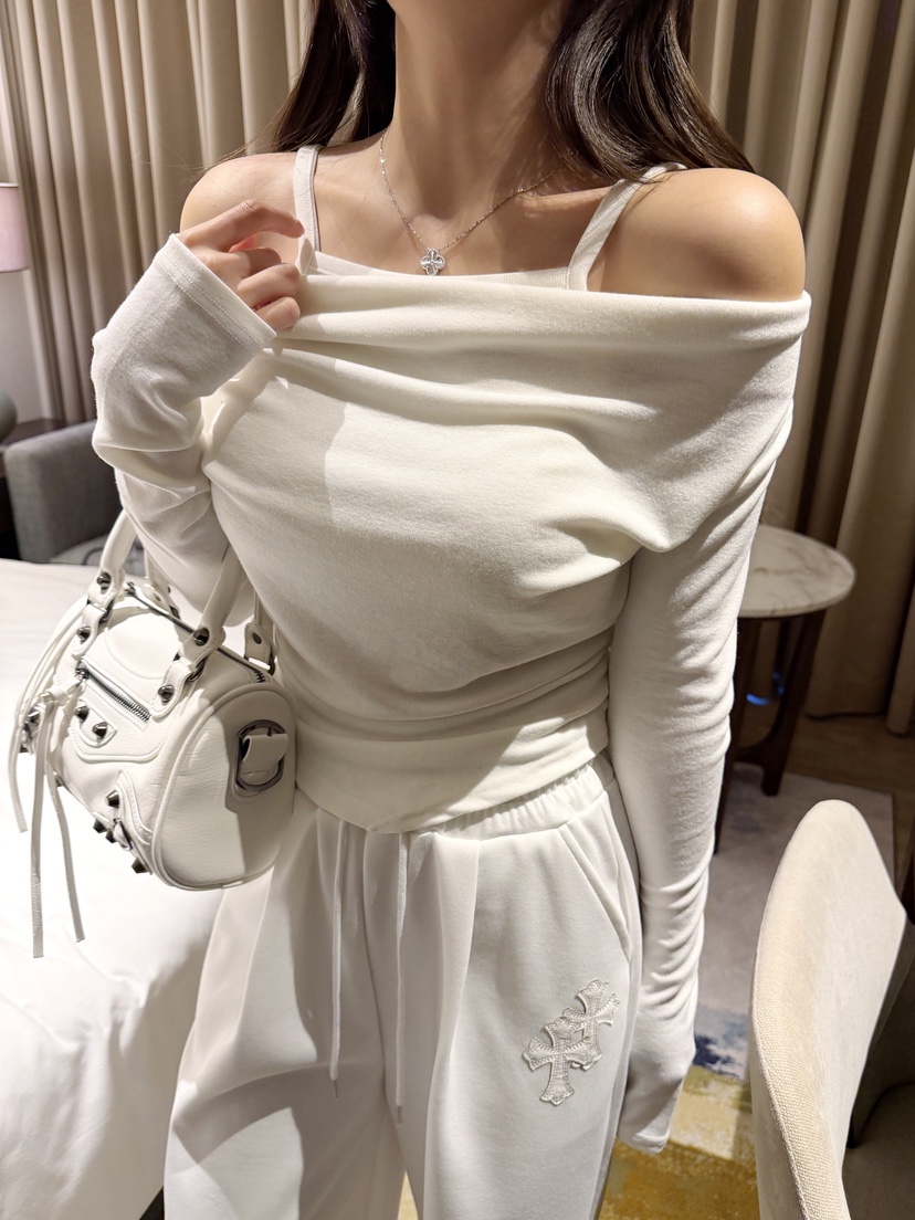 CLOTH韓國直郵實拍女裝新品26春夏熱賣人氣時尚職業長袖T恤CLOTH長袖T恤