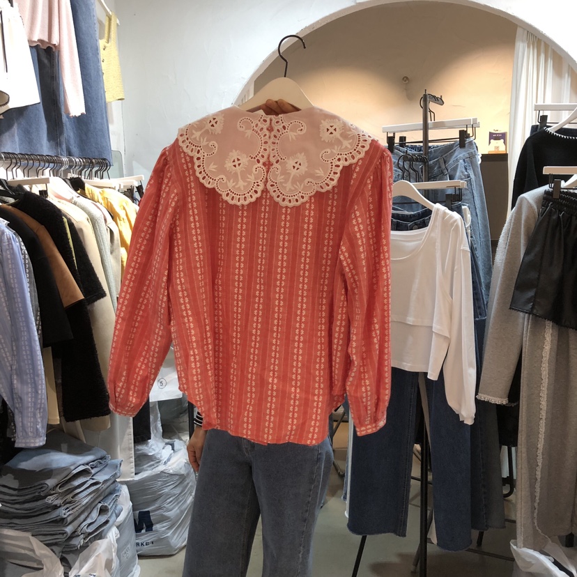 OZ韓國直郵女士新款職業推薦人氣休閑26春夏熱賣襯衫蕾絲衫OZ.ounce襯衫/蕾絲衫