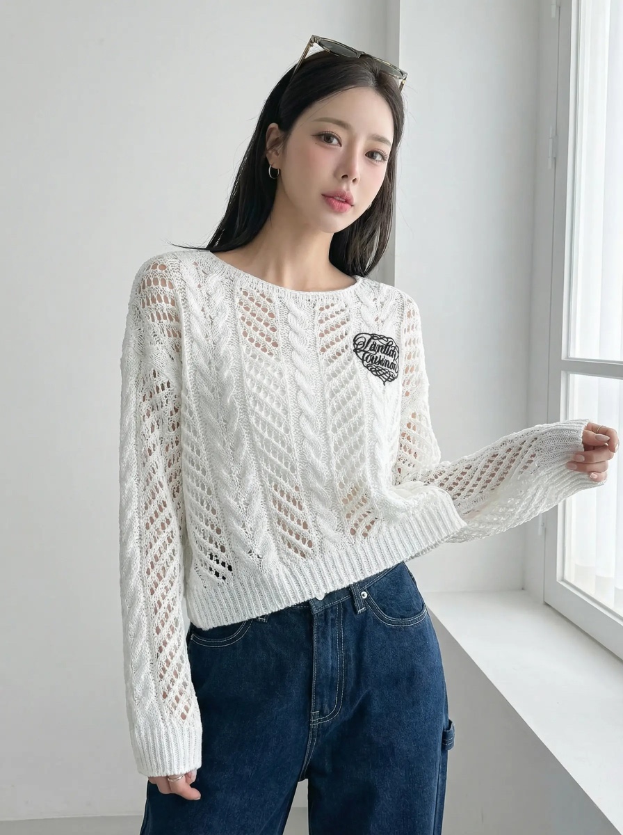 IAAN韓國東大門直郵女裝新款人氣休閑熱賣職業推薦針織衫iaAn針織衫