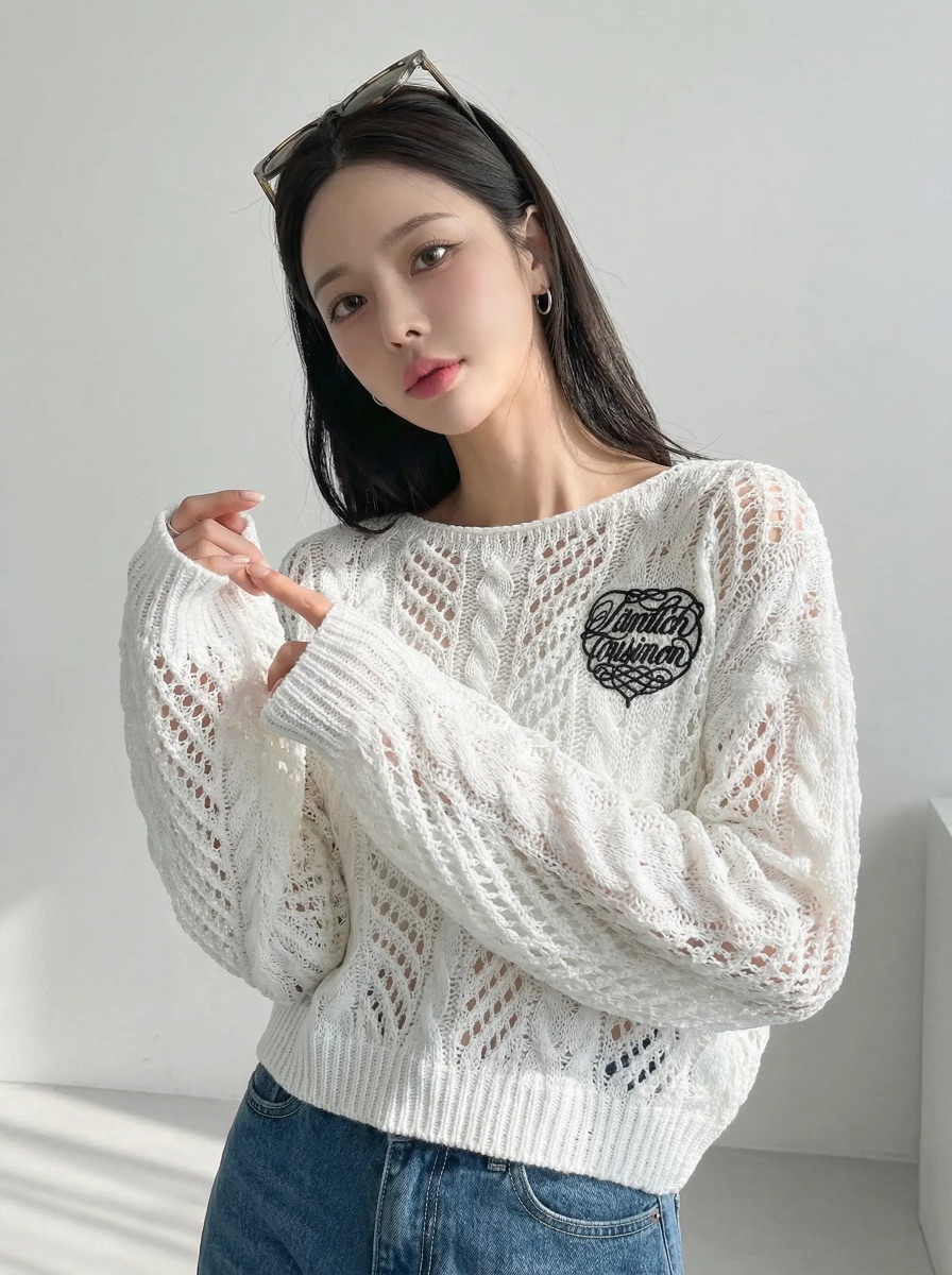 IAAN韓國東大門直郵女裝新款人氣休閑熱賣職業推薦針織衫iaAn針織衫