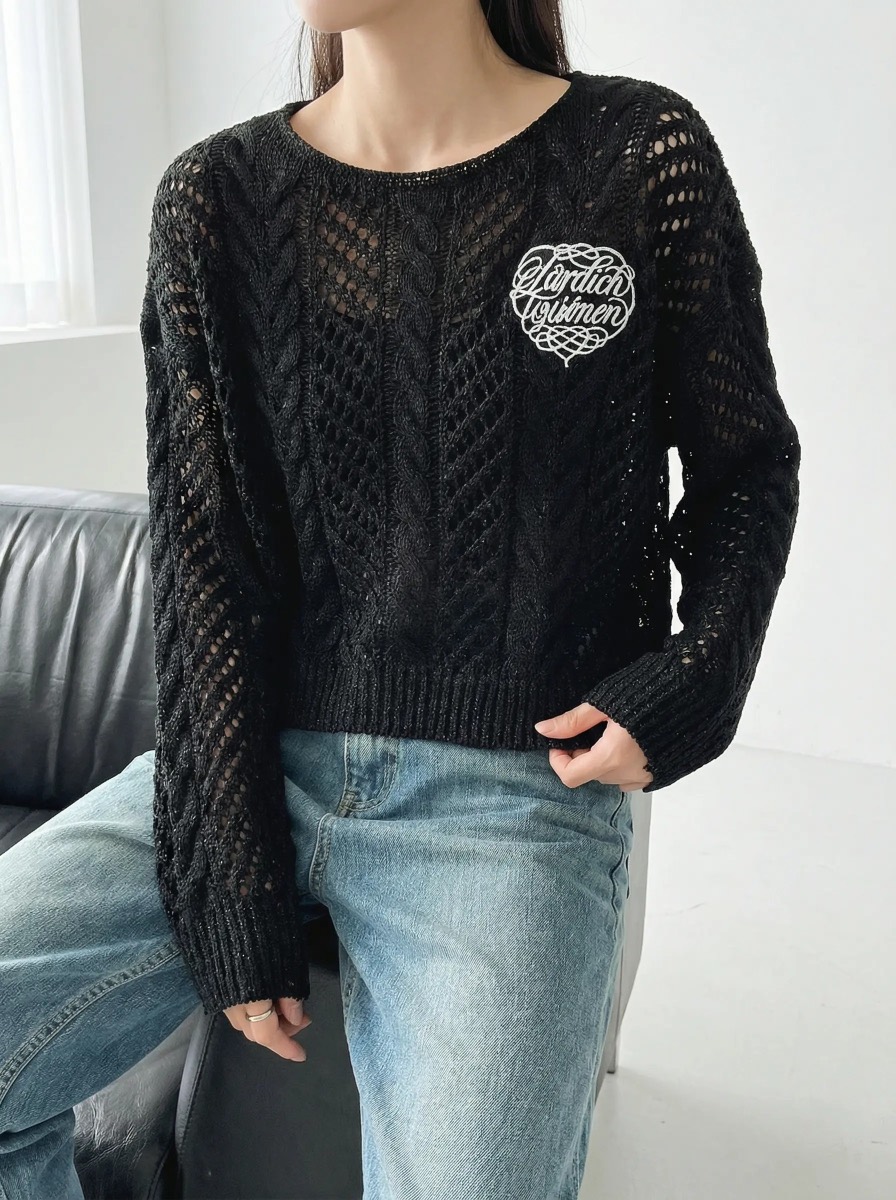 IAAN韓國東大門直郵女裝新款人氣休閑熱賣職業推薦針織衫iaAn針織衫