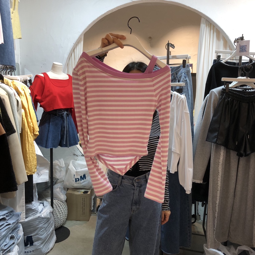 OZ韓國直郵女士新款時尚26春夏人氣推薦熱賣職業休閑長袖T恤OZ.ounce長袖T恤