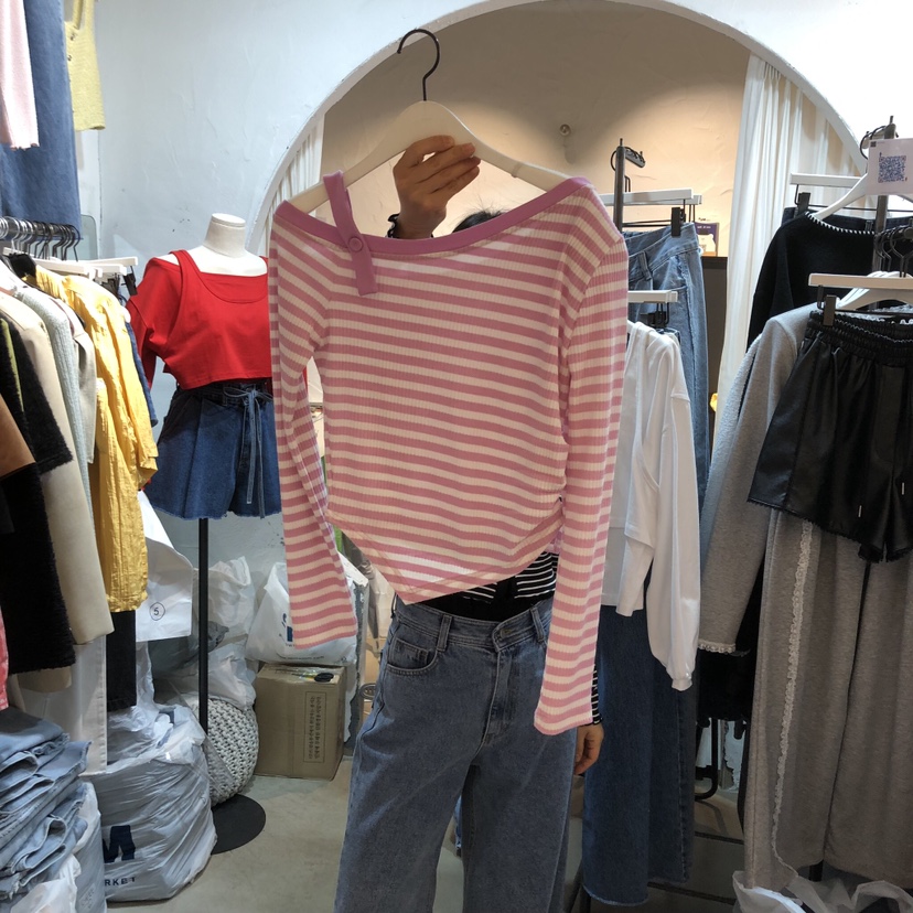 OZ韓國直郵女士新款時尚26春夏人氣推薦熱賣職業休閑長袖T恤OZ.ounce長袖T恤圖色2