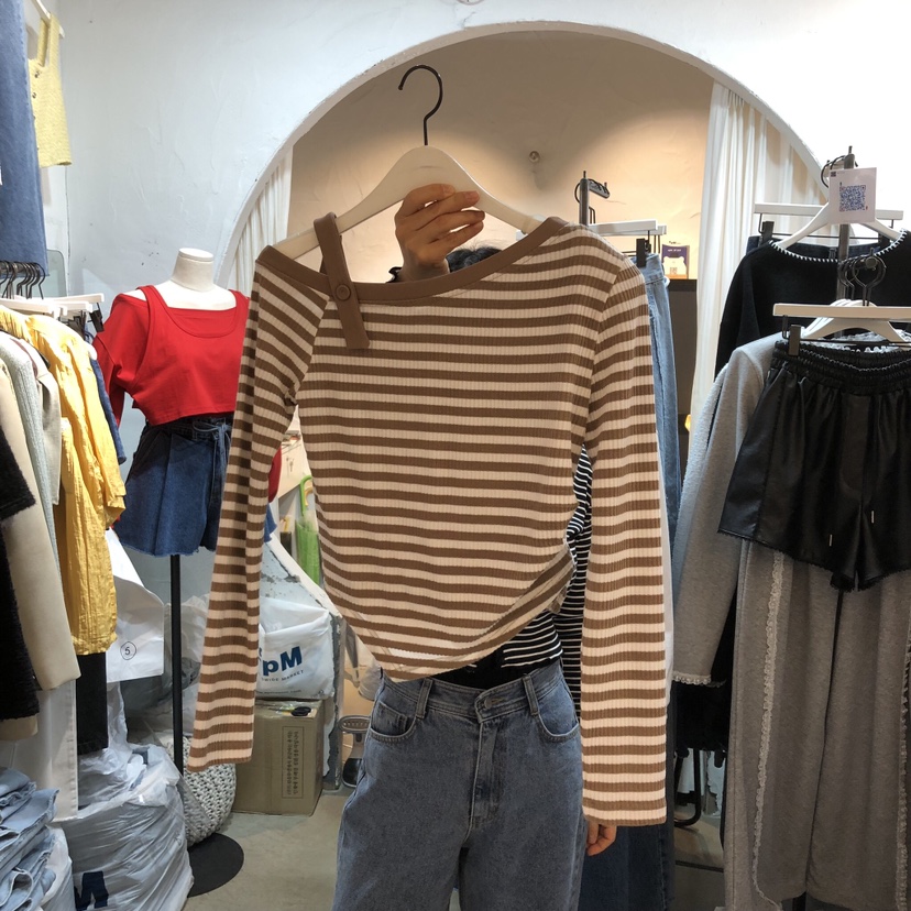 OZ韓國直郵女士新款時尚26春夏人氣推薦熱賣職業休閑長袖T恤OZ.ounce長袖T恤圖色3