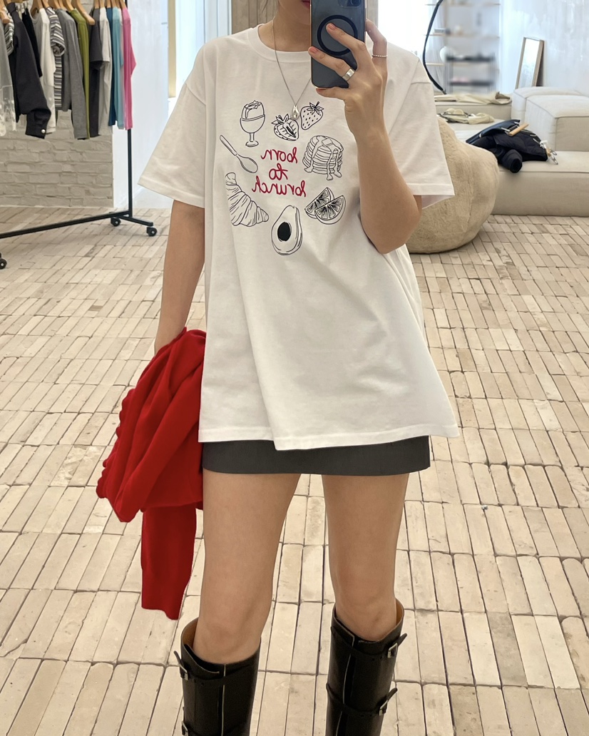 ALLVIBE韓國直郵女裝新品職業推薦人氣熱賣休閑26春夏T恤ALLVIBET恤