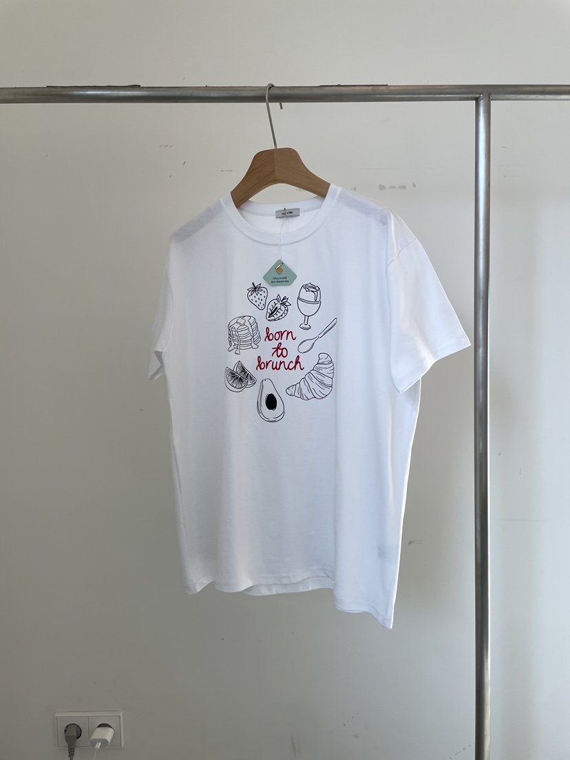 ALLVIBE韓國直郵女裝新品職業推薦人氣熱賣休閑26春夏T恤ALLVIBET恤圖色3