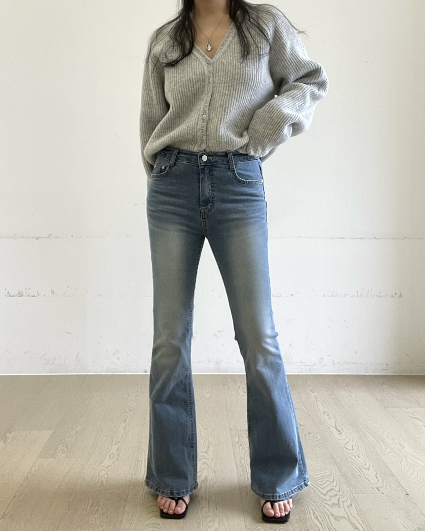 ALLVIBE韓國直郵實拍女裝新款時尚熱賣26春夏推薦休閑牛仔褲ALLVIBE牛仔褲