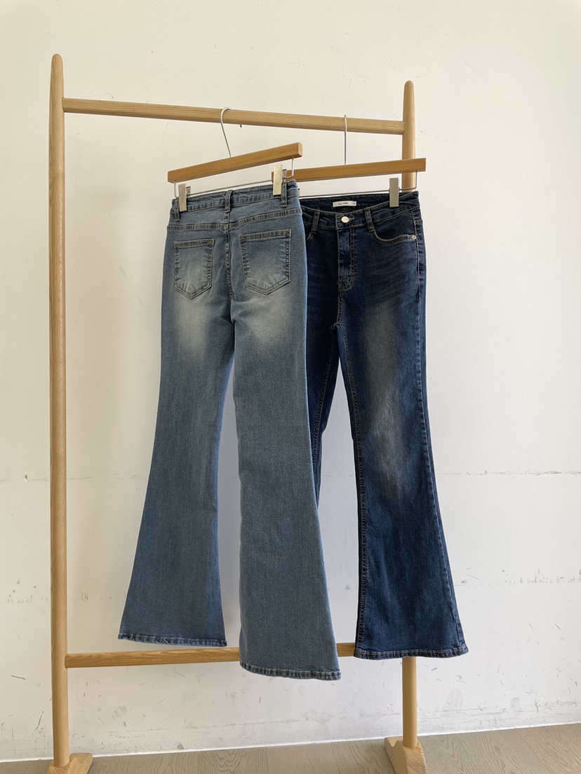 ALLVIBE韓國直郵實拍女裝新款時尚熱賣26春夏推薦休閑牛仔褲ALLVIBE牛仔褲