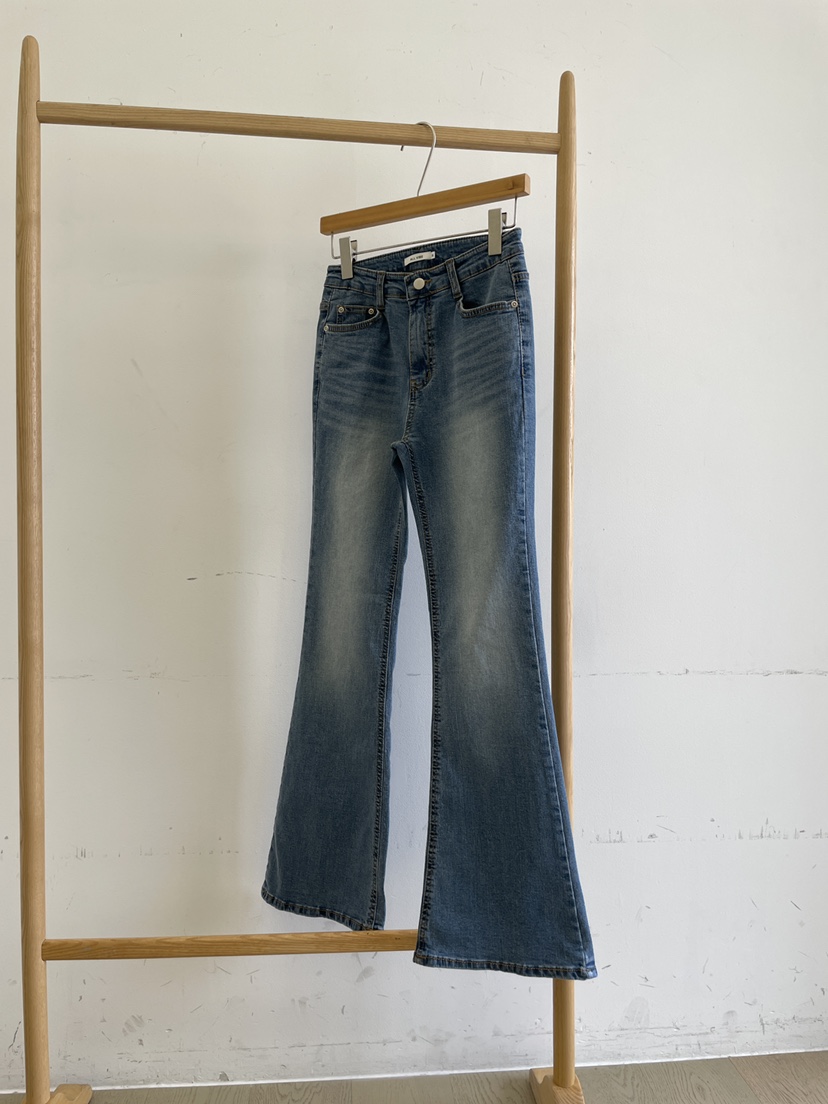 ALLVIBE韓國直郵實拍女裝新款時尚熱賣26春夏推薦休閑牛仔褲ALLVIBE牛仔褲圖色1