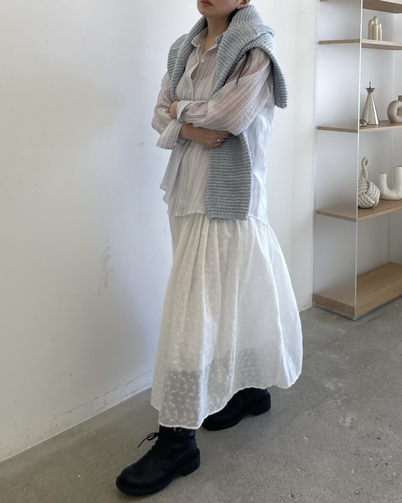 ALLVIBE韓國東大門直郵女士新品職業人氣熱賣26春夏長裙棉ALLVIBE長裙