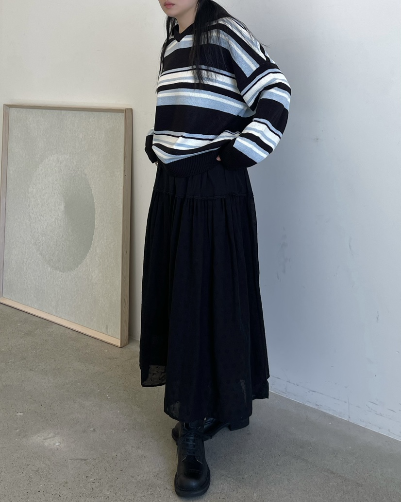 ALLVIBE韓國東大門直郵女士新品職業人氣熱賣26春夏長裙棉ALLVIBE長裙