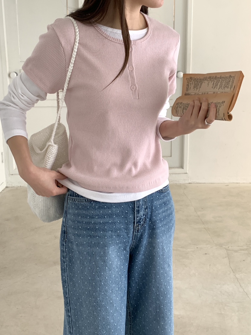 BIEN GARDER韓國直郵女裝新款休閑人氣職業熱賣推薦長袖T恤BIEN GARDER長袖T恤