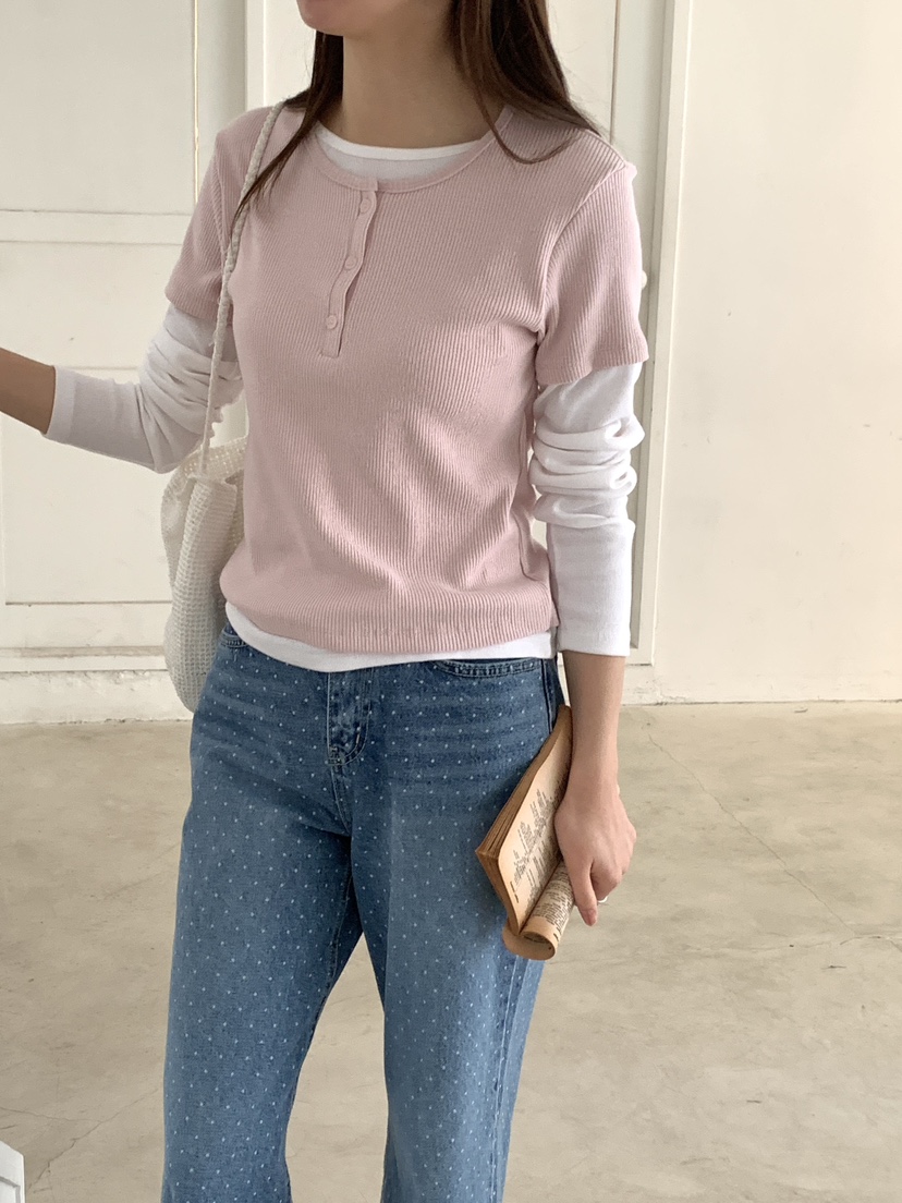 BIEN GARDER韓國直郵女裝新款休閑人氣職業熱賣推薦長袖T恤BIEN GARDER長袖T恤