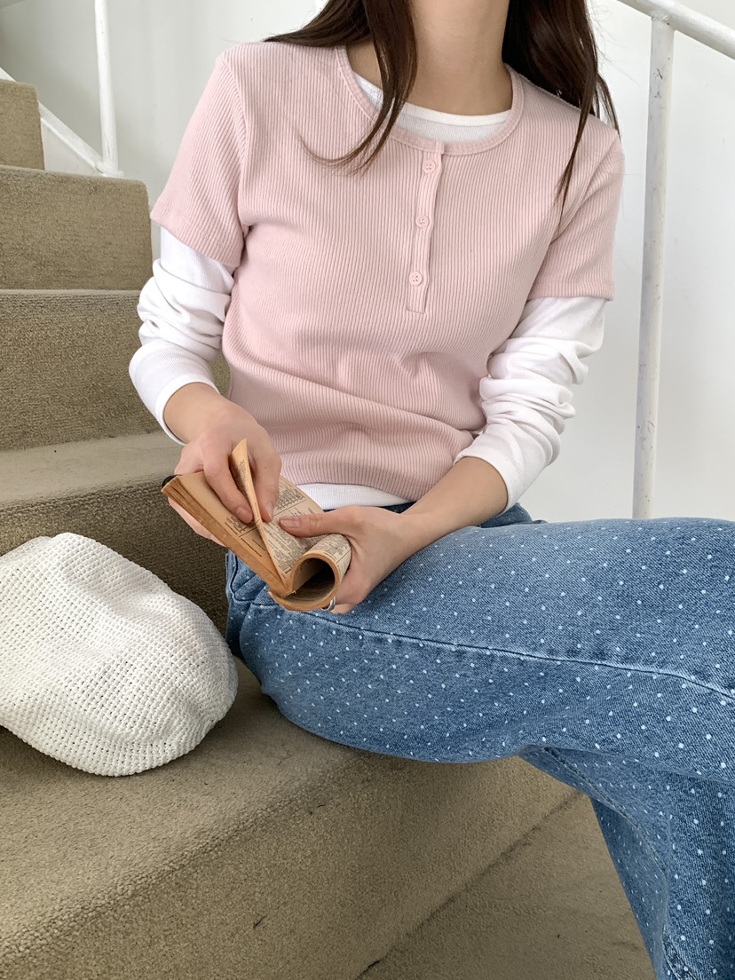 BIEN GARDER韓國直郵女裝新款休閑人氣職業熱賣推薦長袖T恤BIEN GARDER長袖T恤