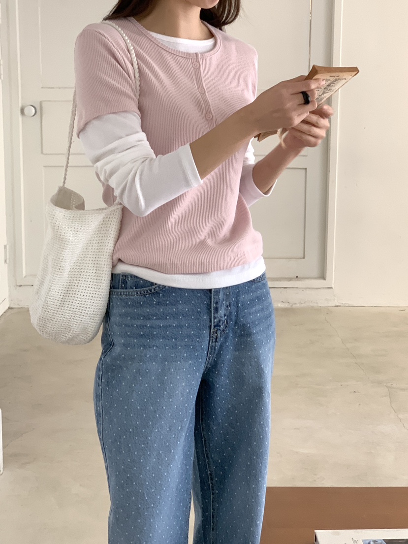 BIEN GARDER韓國直郵女裝新款休閑人氣職業熱賣推薦長袖T恤BIEN GARDER長袖T恤