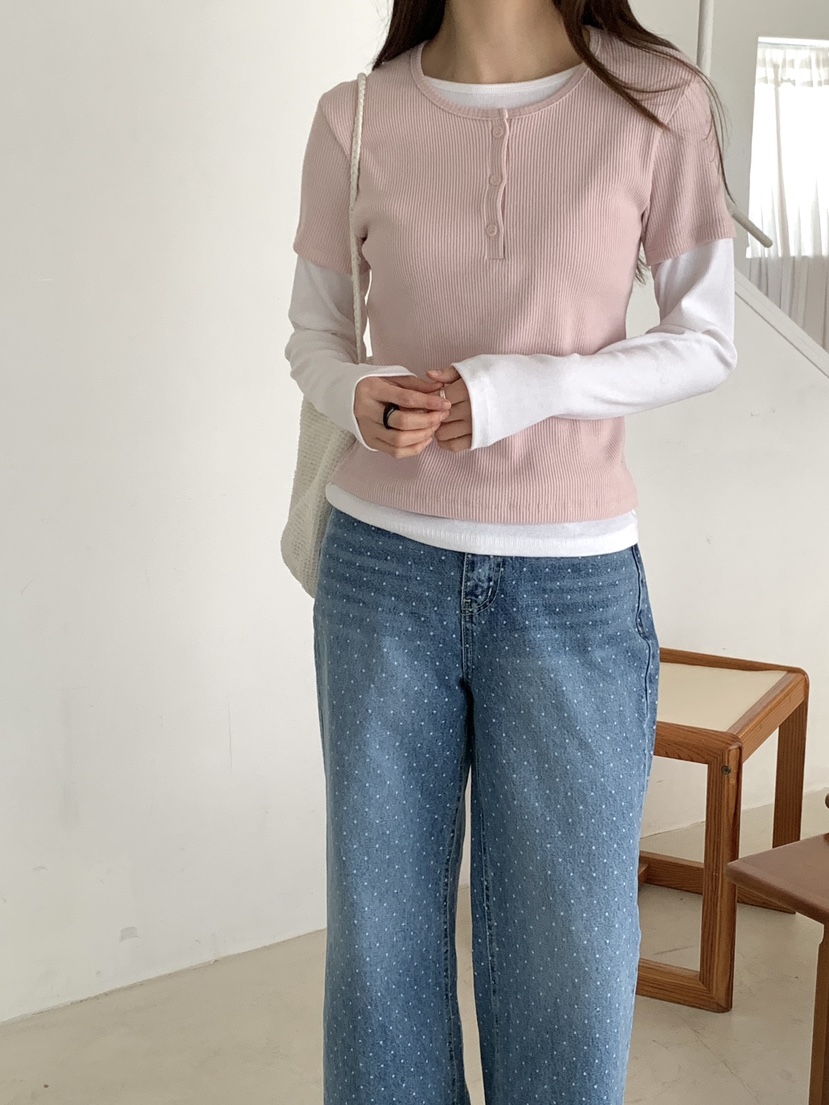 BIEN GARDER韓國直郵女裝新款休閑人氣職業熱賣推薦長袖T恤BIEN GARDER長袖T恤