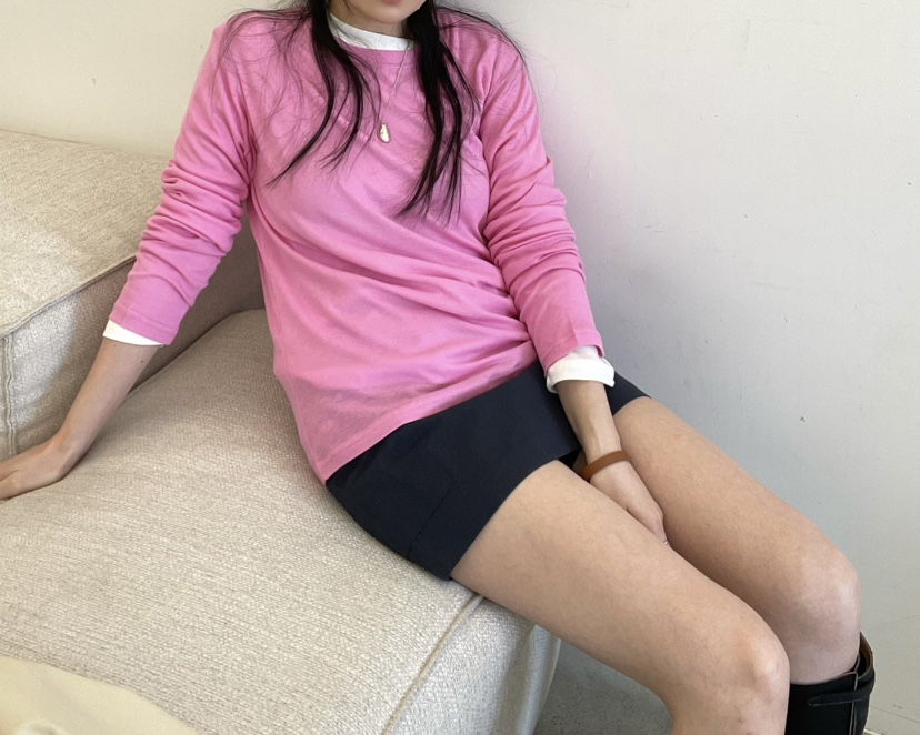 ALLVIBE韓國代購女士新品休閑人氣時尚26春夏長袖T恤天絲ALLVIBE長袖T恤